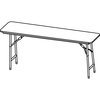 Lorell Folding Table, Rectangular, 5/8" Thick Top, 60"x18", MY LLR60725